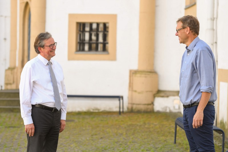 Enge Zusammenarbeit: Michael Dreier mit dem CDU-Fraktionsvorsitzenden Markus Mertens